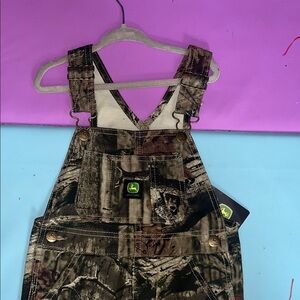 John Deere Green and Brown Camouflage Overalls